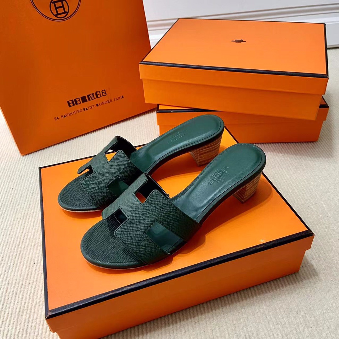 에르메스 올수공 오아시스 슬리퍼 샌들 앱송 25